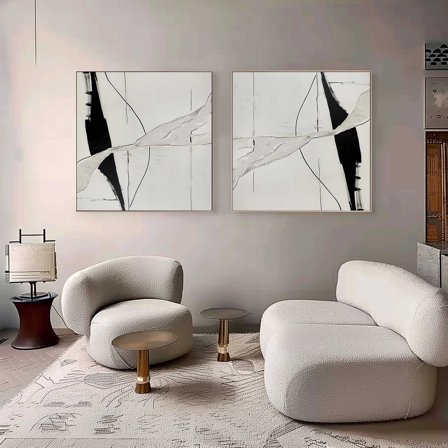Abstract Painting Set Of 2 SP163 - Neutralighting