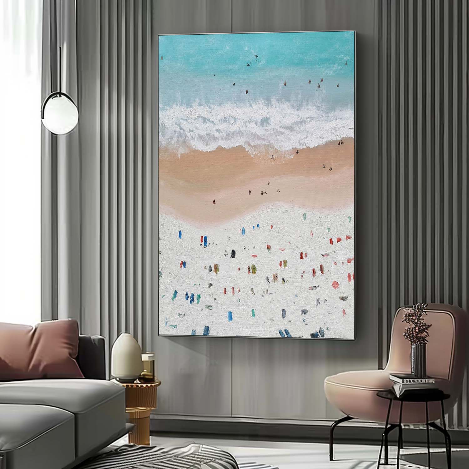 Plaster Art Texture Painting SG265 - Neutralighting