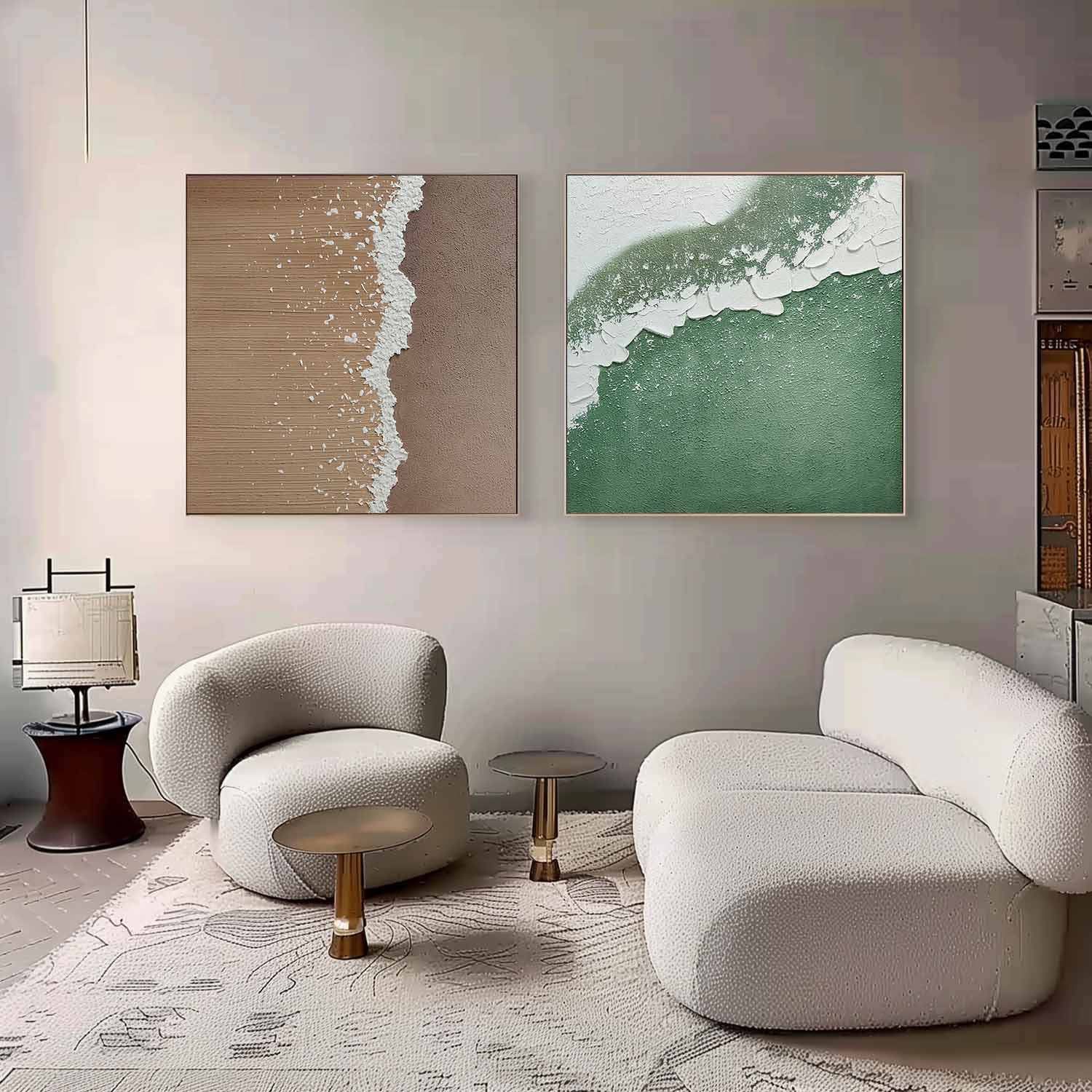Abstract Painting Set Of 2 SP156 - Neutralighting
