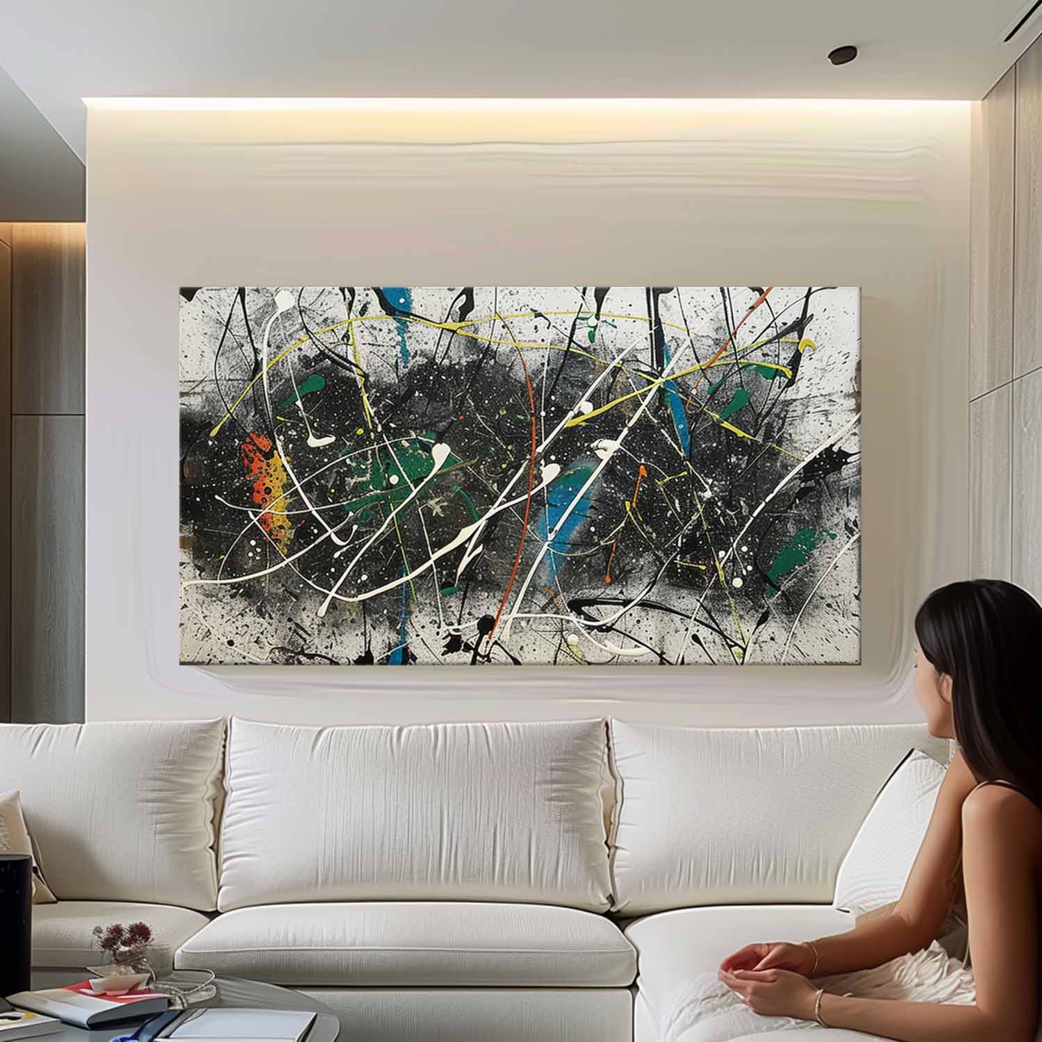 Abstract Expressionist Art AEA027 - Neutralighting