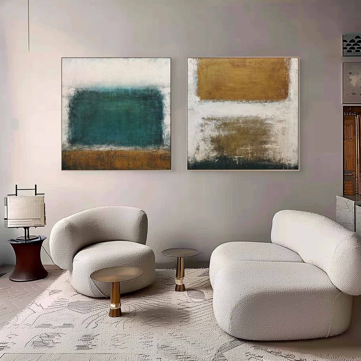 Abstract Painting Set Of 2 SP157 - Neutralighting