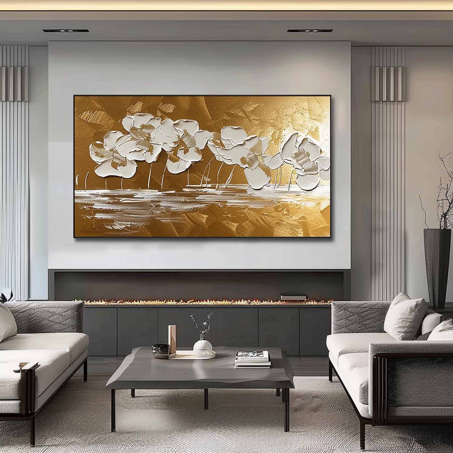 Plaster Art Texture Painting SG279 - Neutralighting
