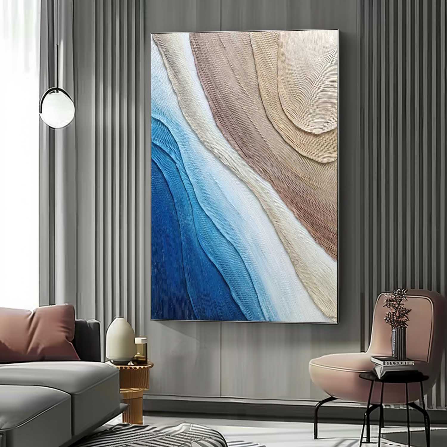 Wall Art Plaster Serene Calm Minimalist