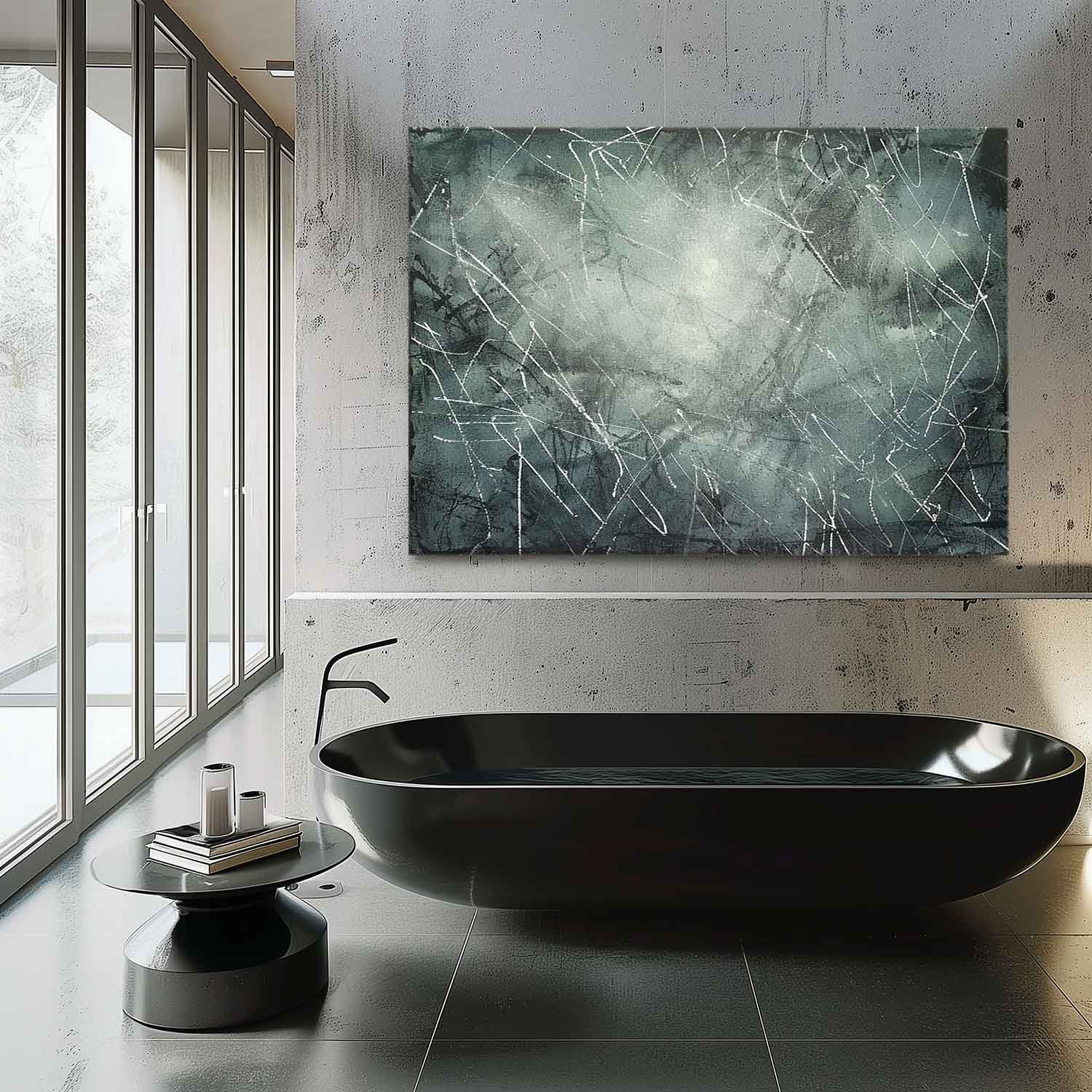 Wall Art Rectangle Abstract Graffiti Textured