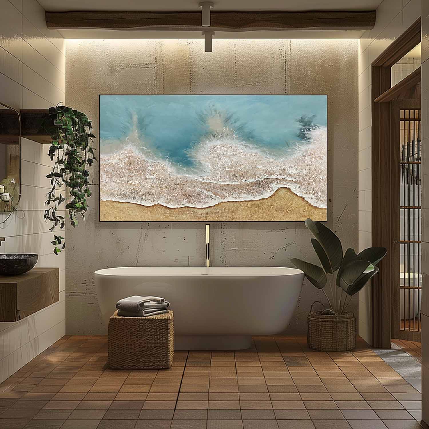 Plaster Art Texture Painting SG270 - Neutralighting