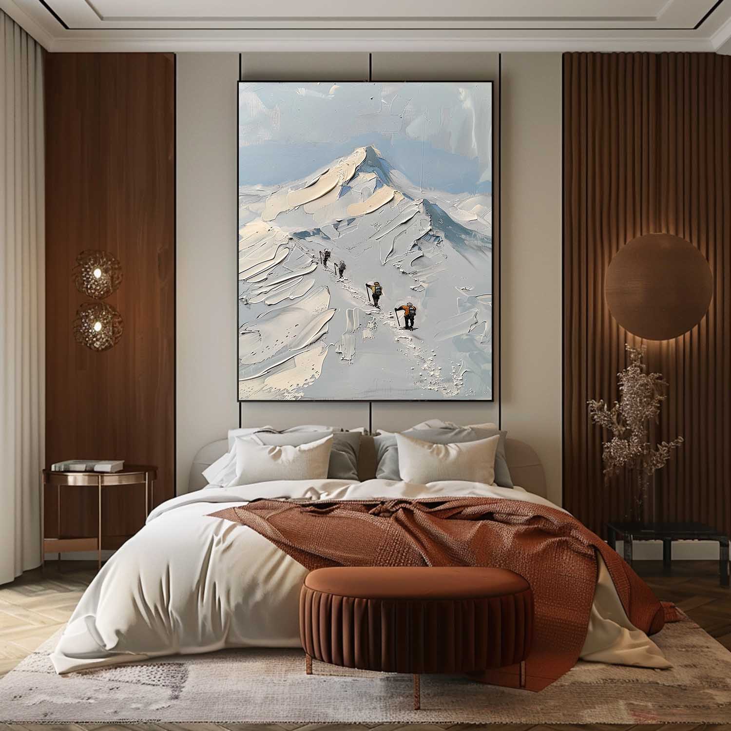 Wall Art Landscape Abstract Snow Modern