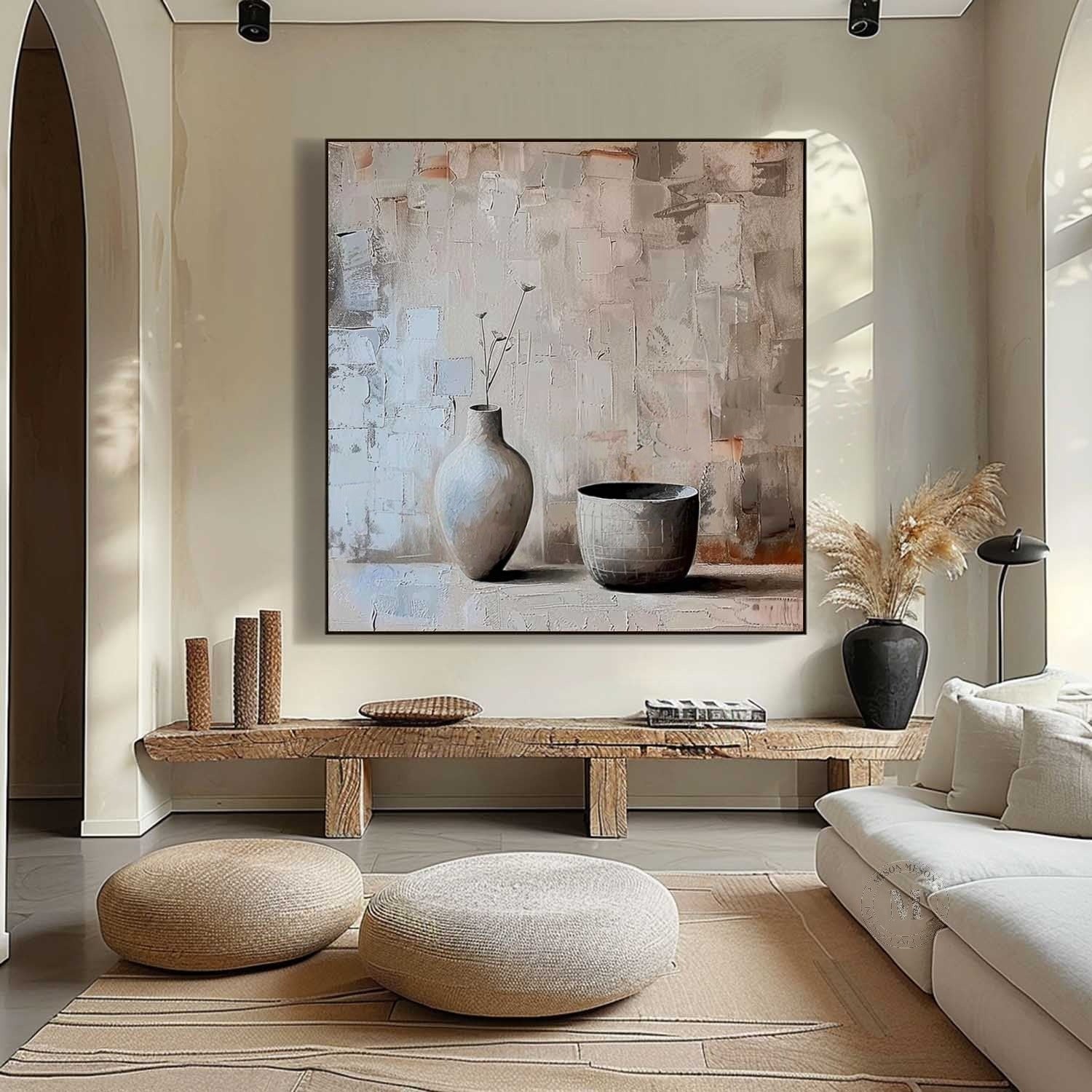 Wall Art Square Wabi-Sabi Still Life Painting