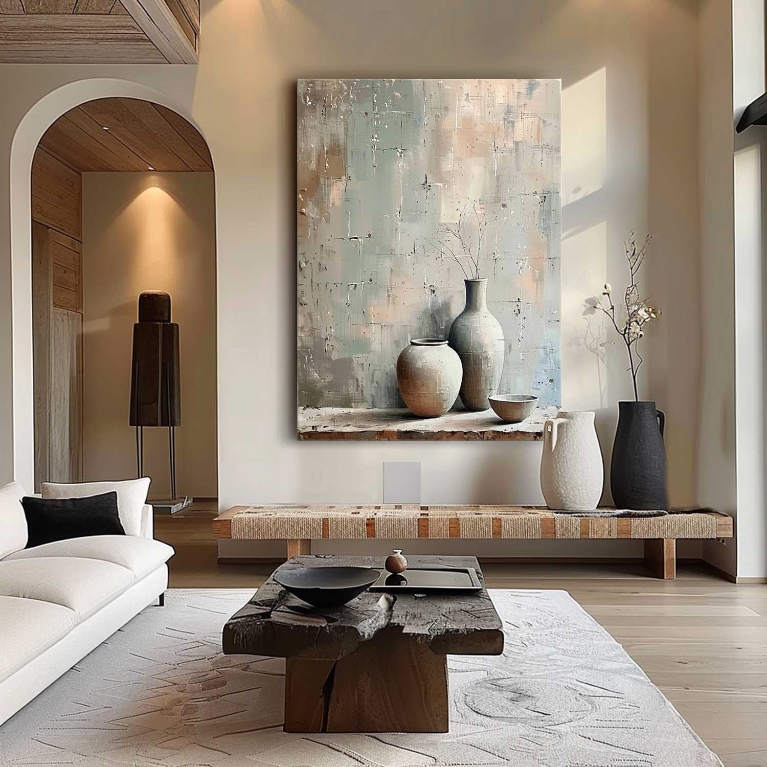 Wall Art Wabi Sabi Ceramic Trio Still Life