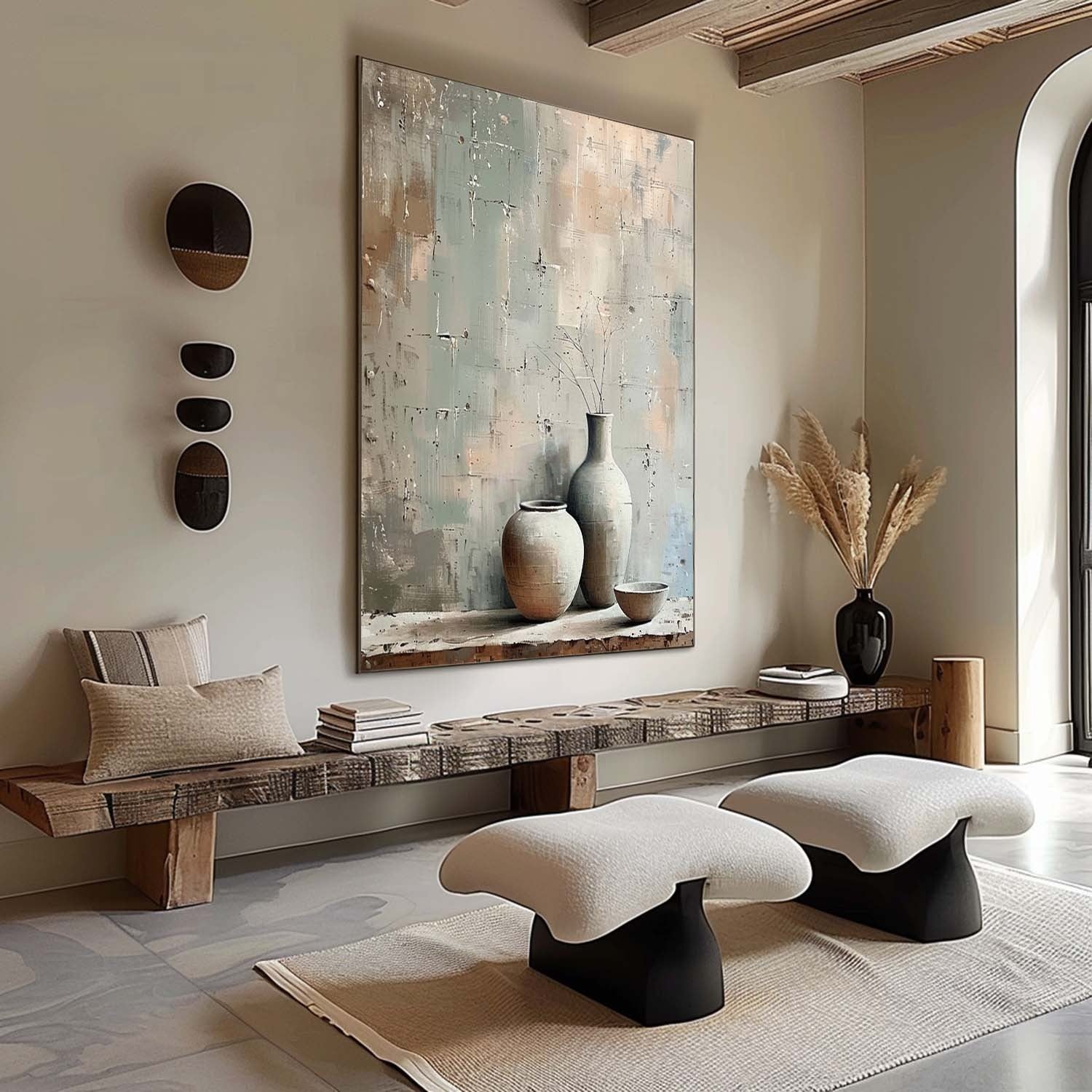 Wall Art Wabi Sabi Ceramic Trio Still Life