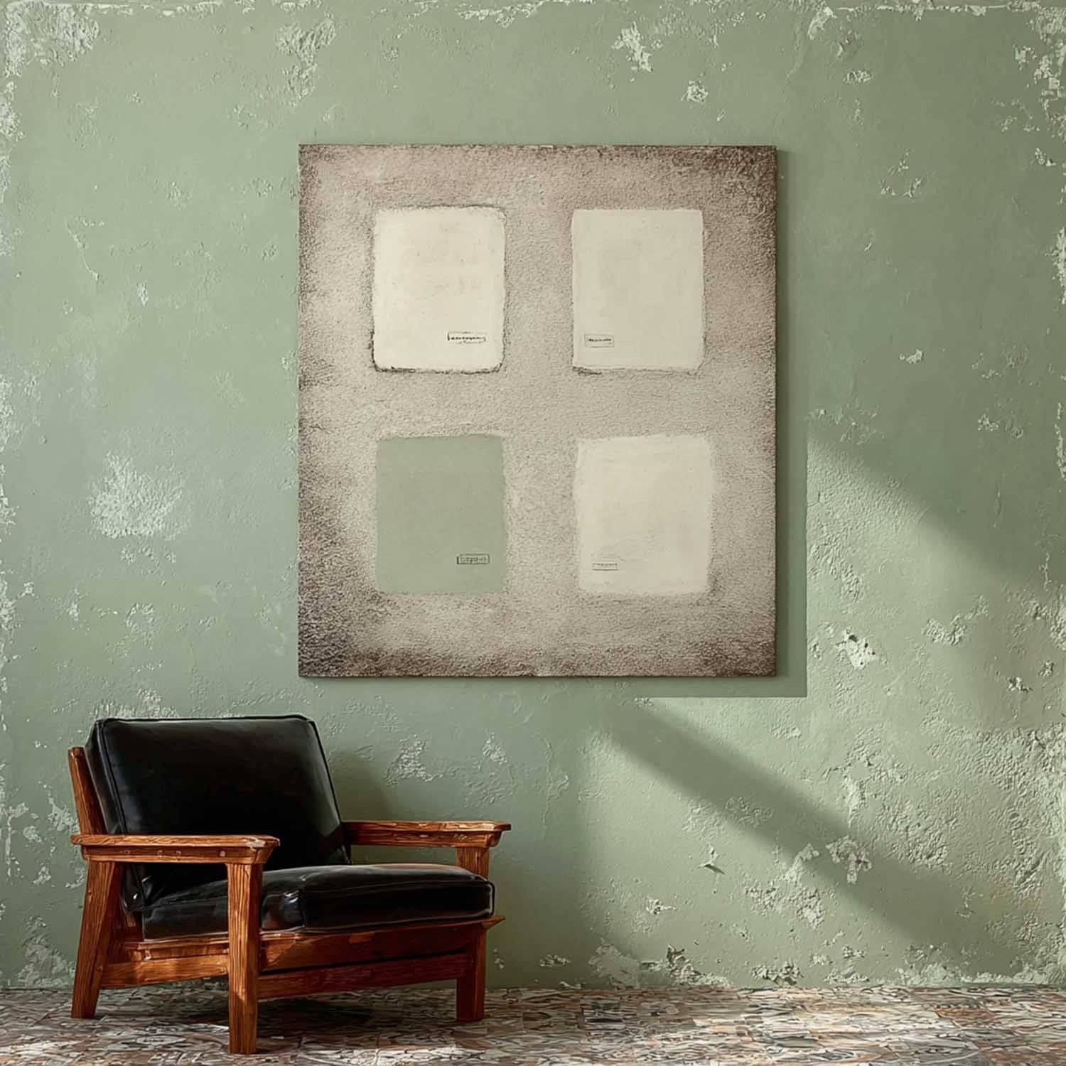 Minimalist Color Block Texture Painting