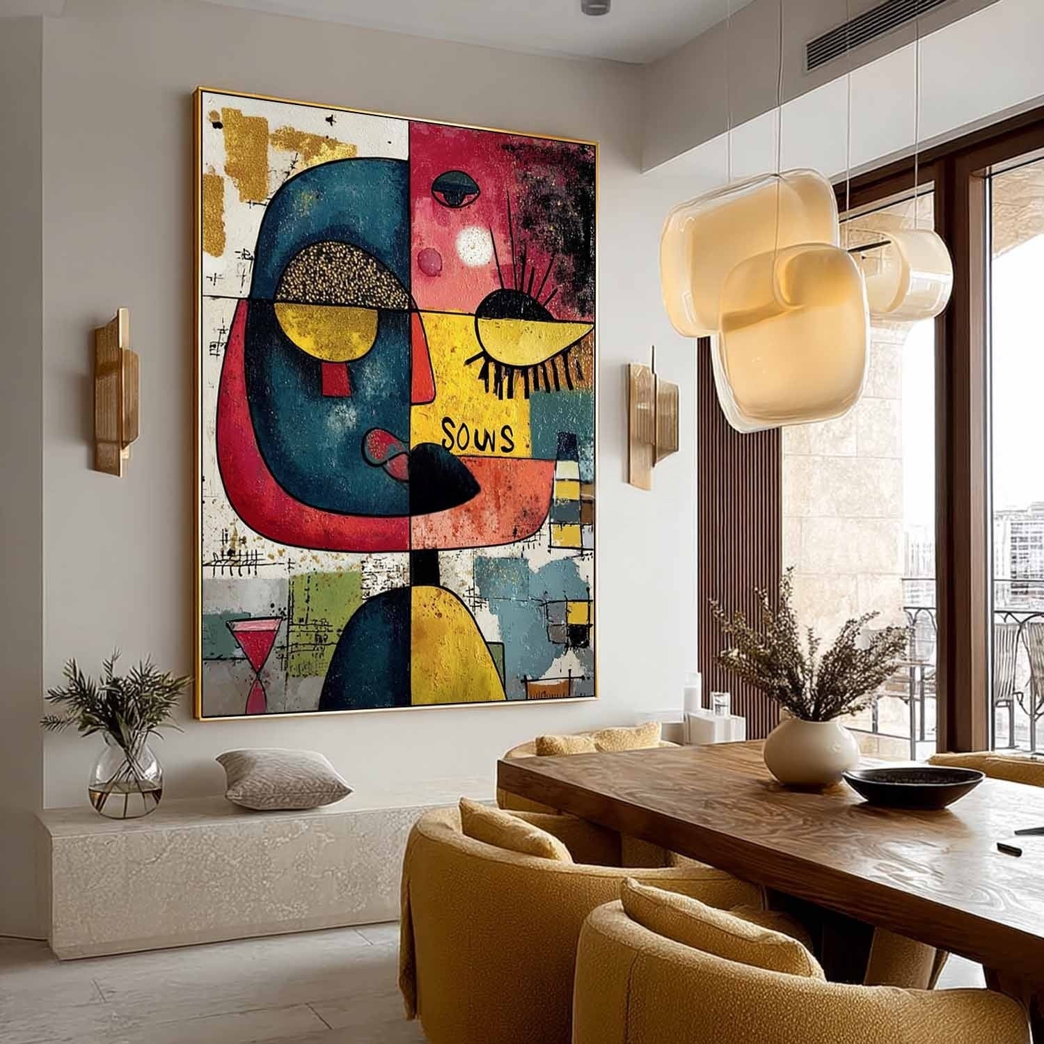 Joan Miró Abstract Face Painting