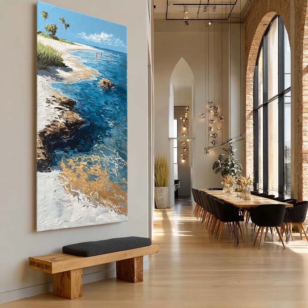 Wall Art Tropical Beach Coast Palm Trees