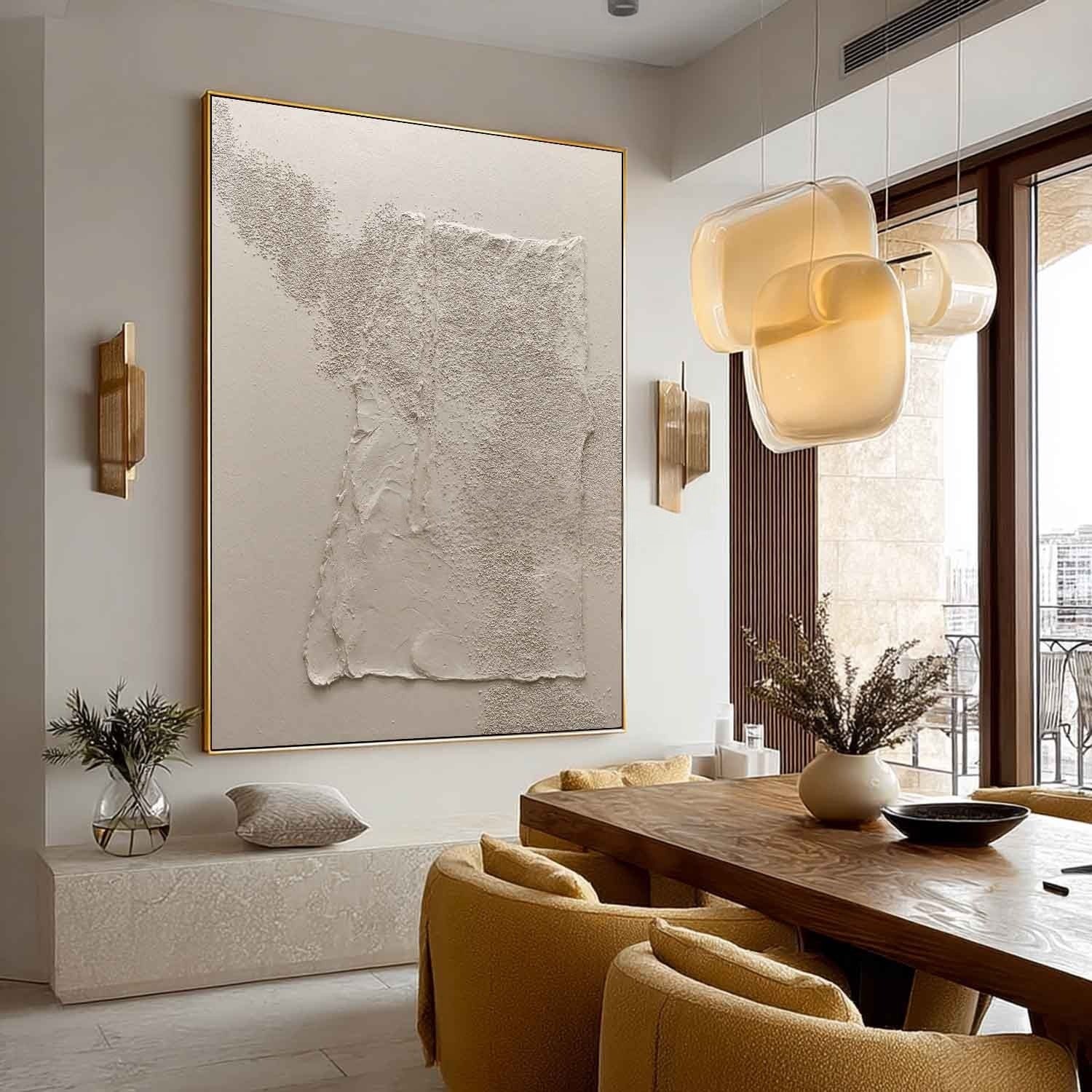 Wabi-Sabi Textured Plaster Wall Art