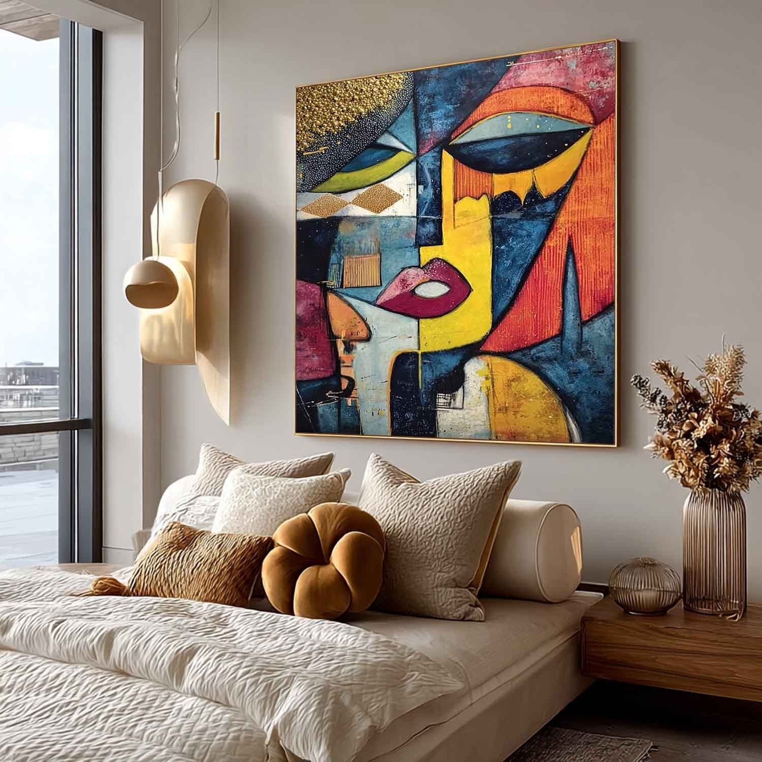 Cubist Abstract Face Painting