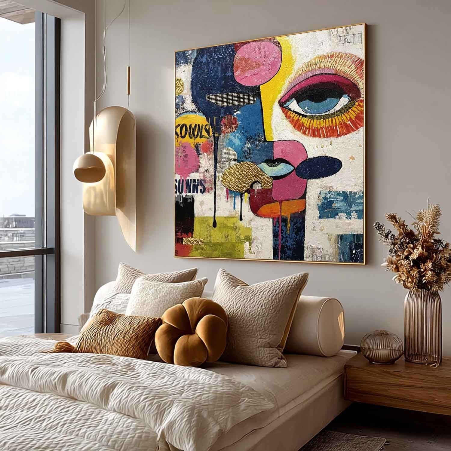 Wall Art Pop Art Textured Fragmented