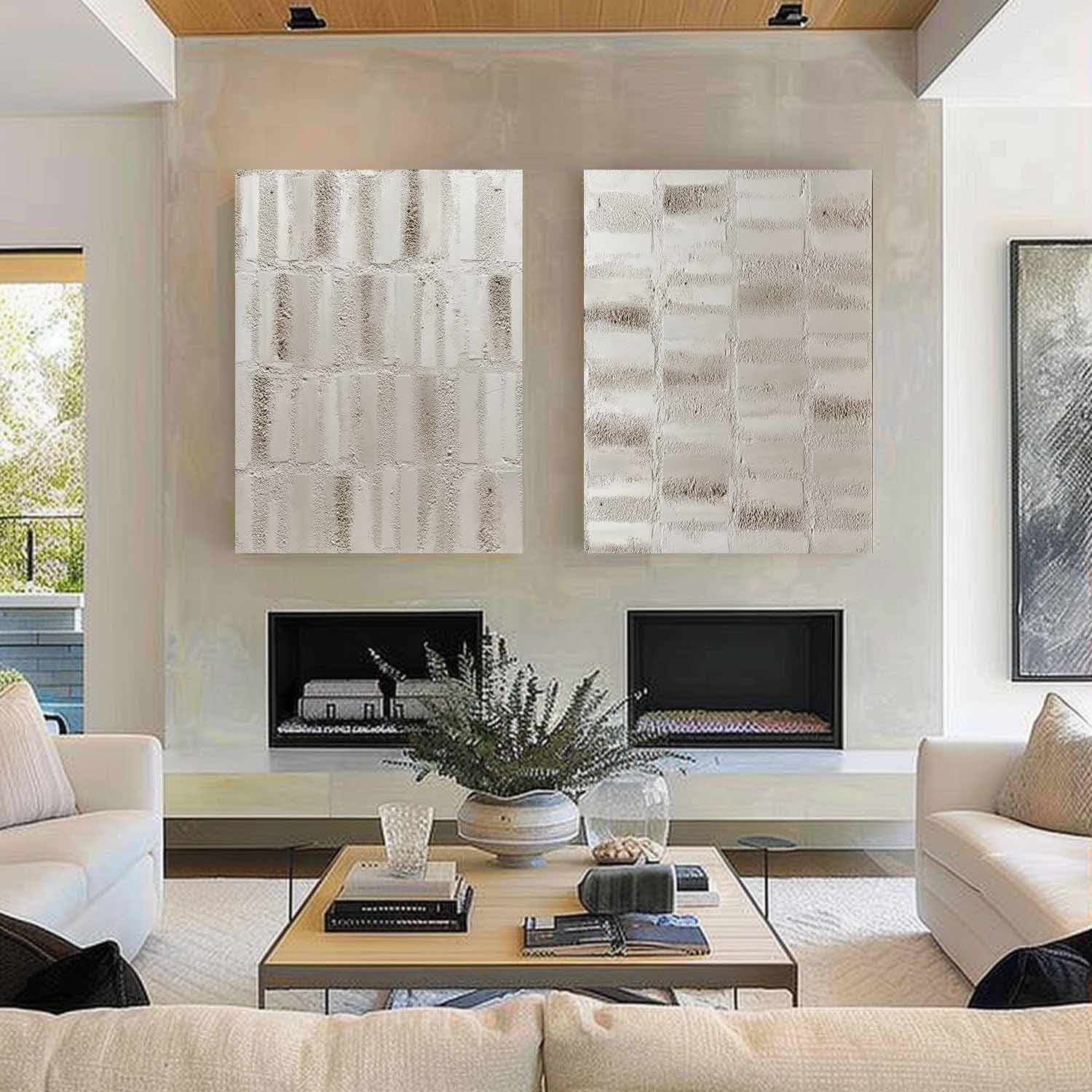 Plaster Art Texture Painting SG407 - Neutralighting