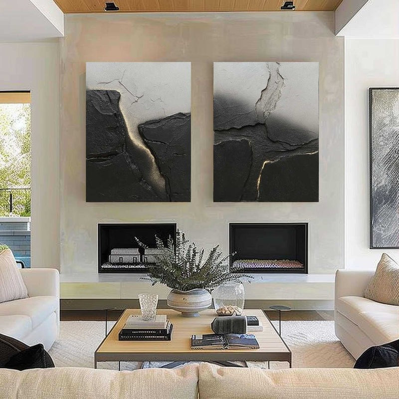 Wall Art Abstract Stone Texture Painting