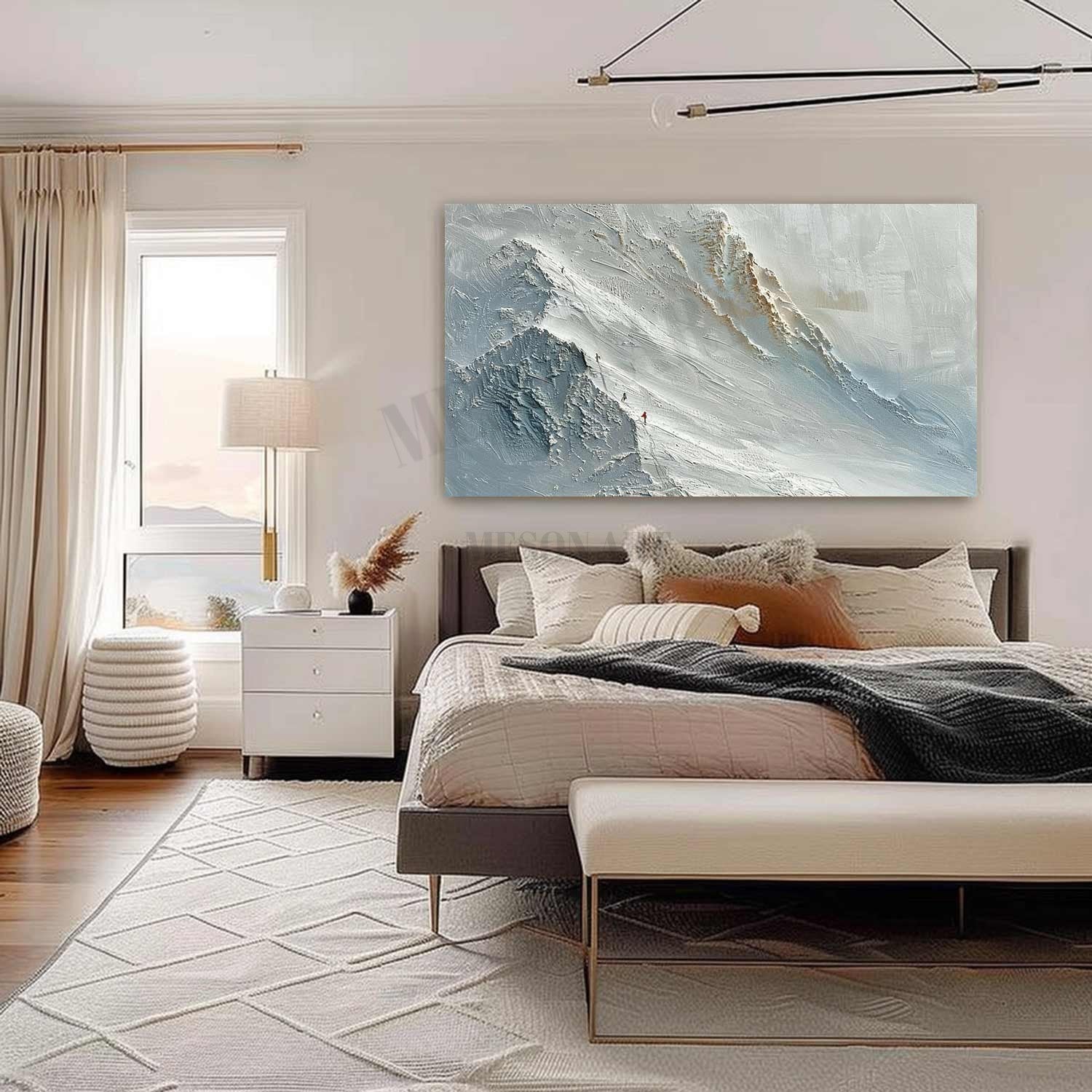 Plaster Art Texture Painting SG307 - Neutralighting