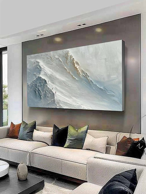 Wall Art Misty Wave Coastal Seascape Modern