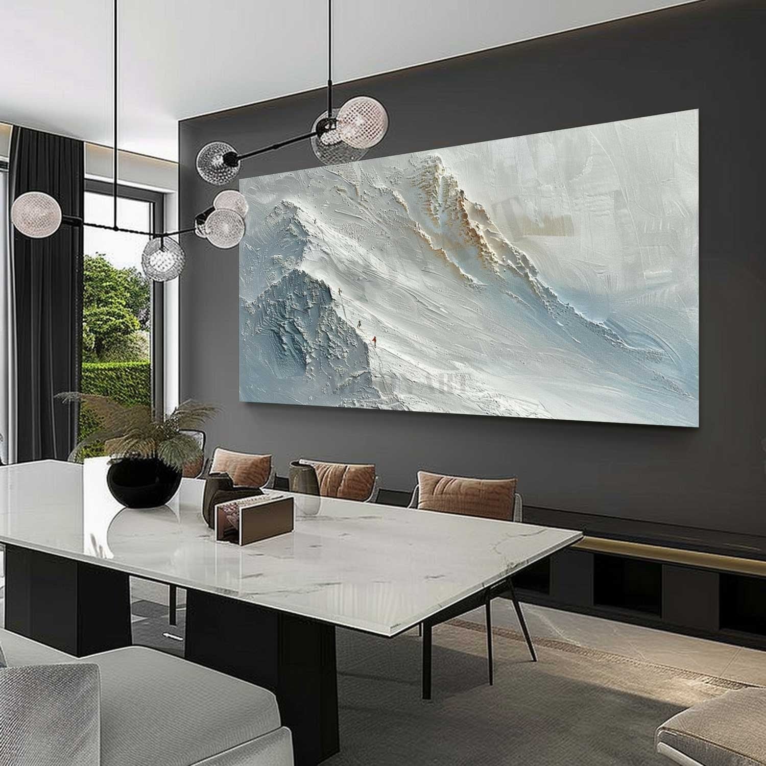 Plaster Art Texture Painting SG307 - Neutralighting