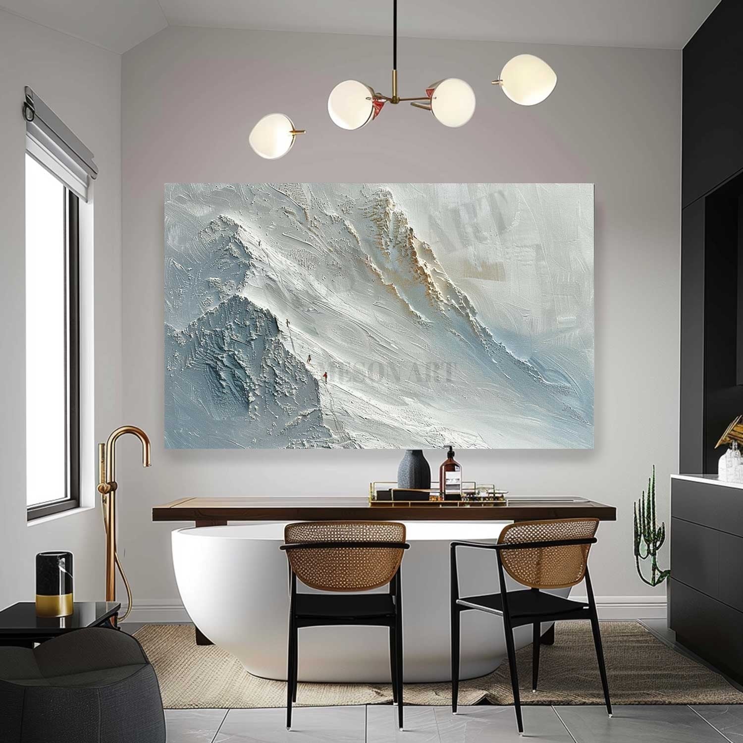 Plaster Art Texture Painting SG307 - Neutralighting