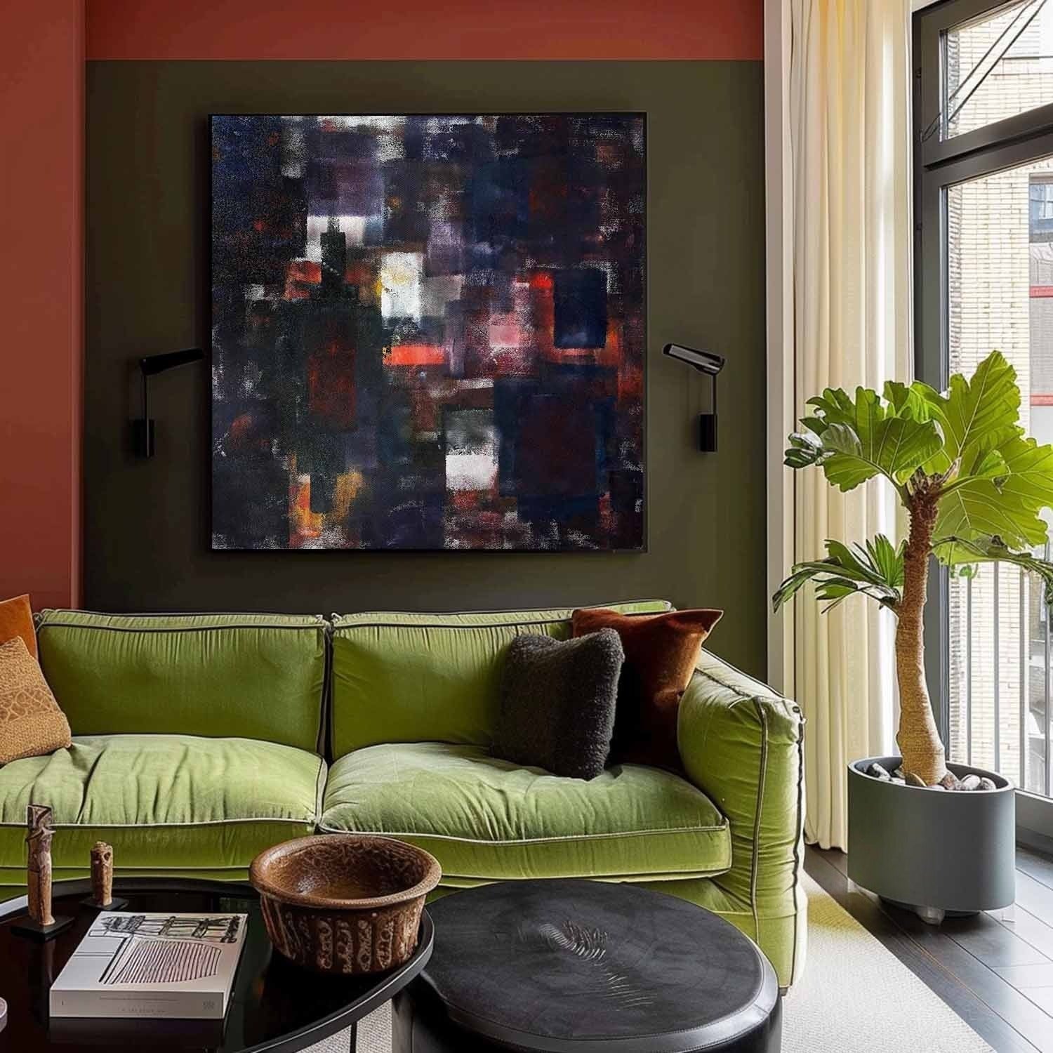 Wall Art Square Abstract Expressionist