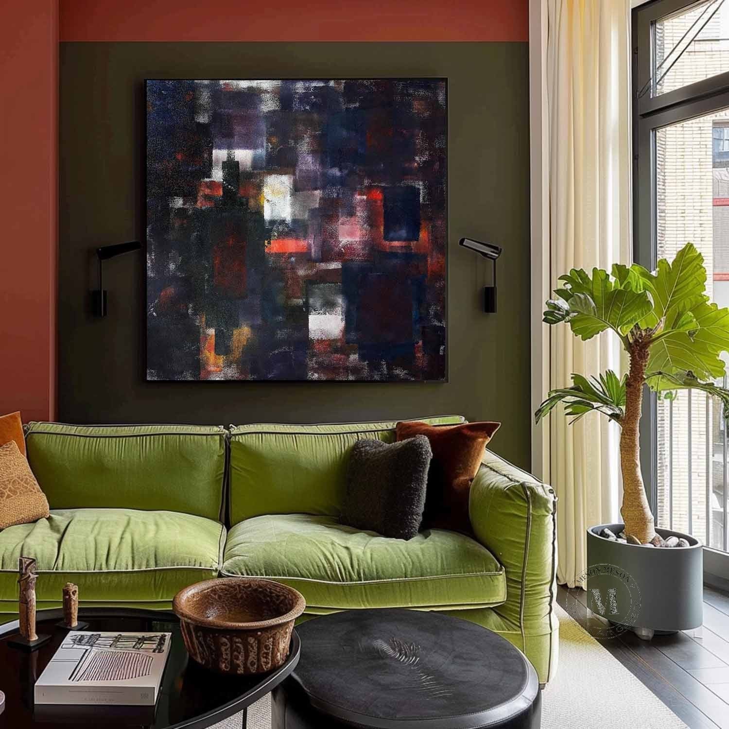 Wall Art Square Abstract Expressionist