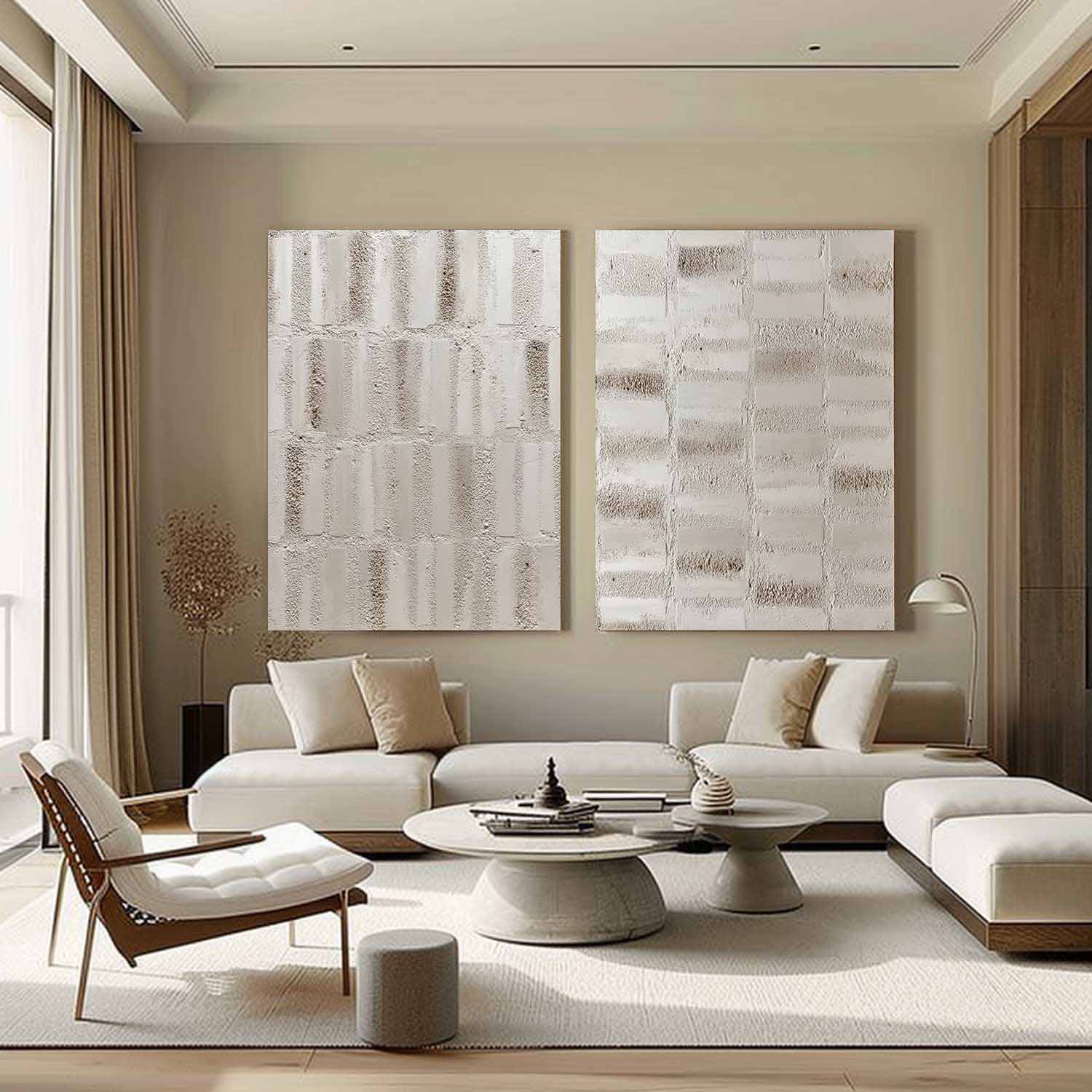 Plaster Art Texture Painting SG407 - Neutralighting