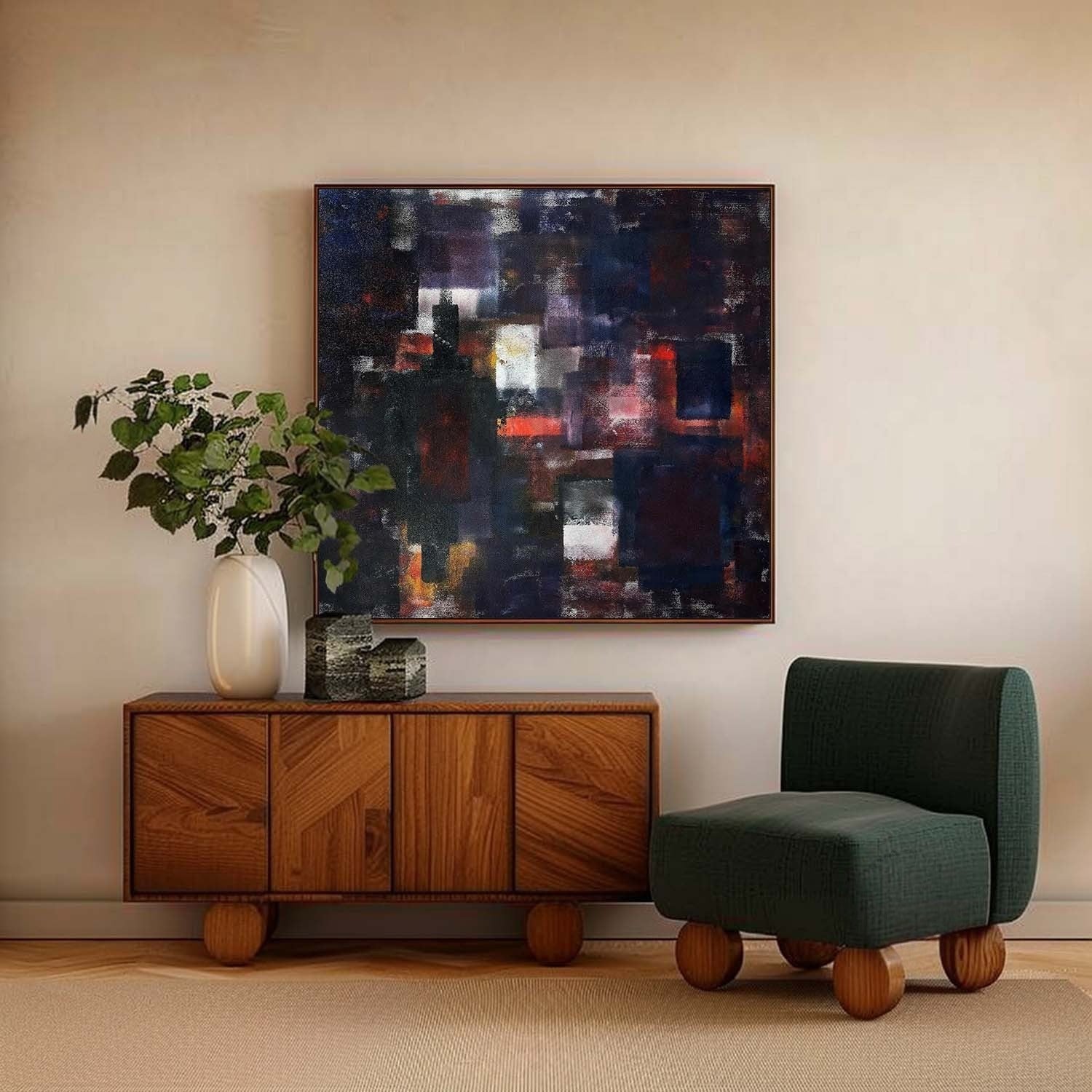 Wall Art Square Abstract Expressionist