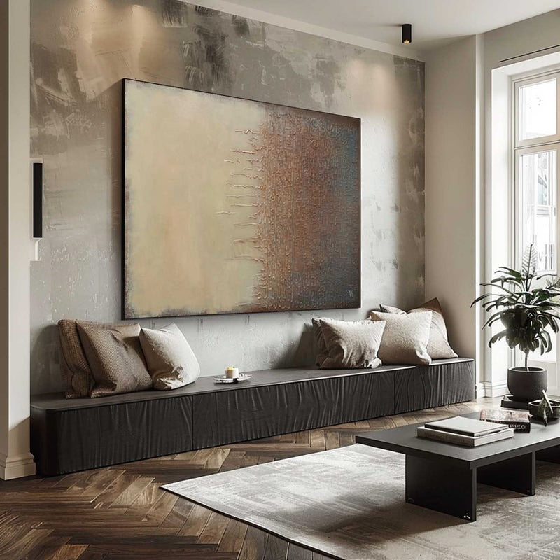 Wall Art Horizontal Texture Painting