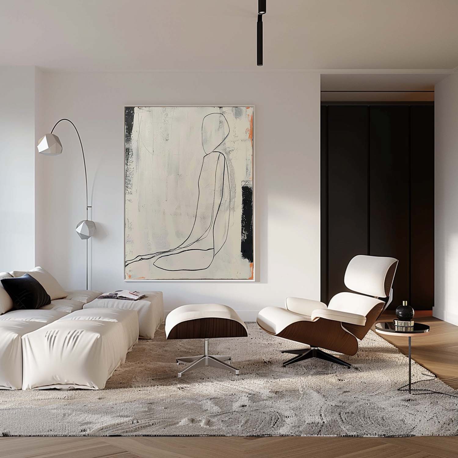 Wall Art Contemporary Minimalist Abstract Figure