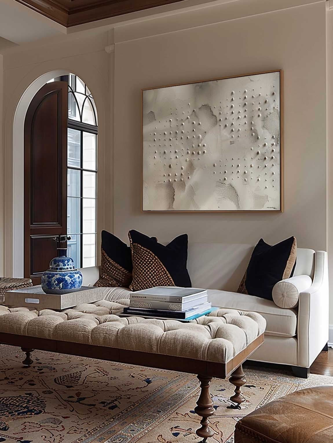 Wall Art Neutral Dotted Wabi-Sabi