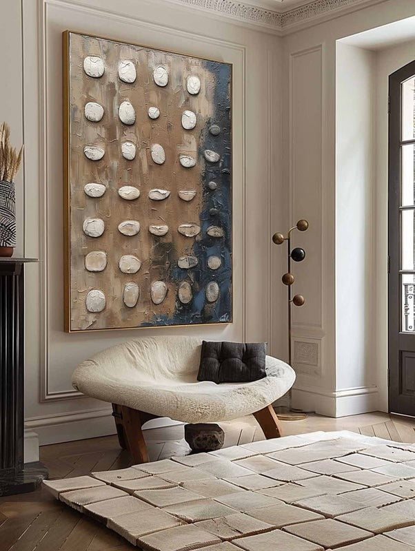 Wall Art Wabi-Sabi Wall Art Textured Abstract Minimalist
