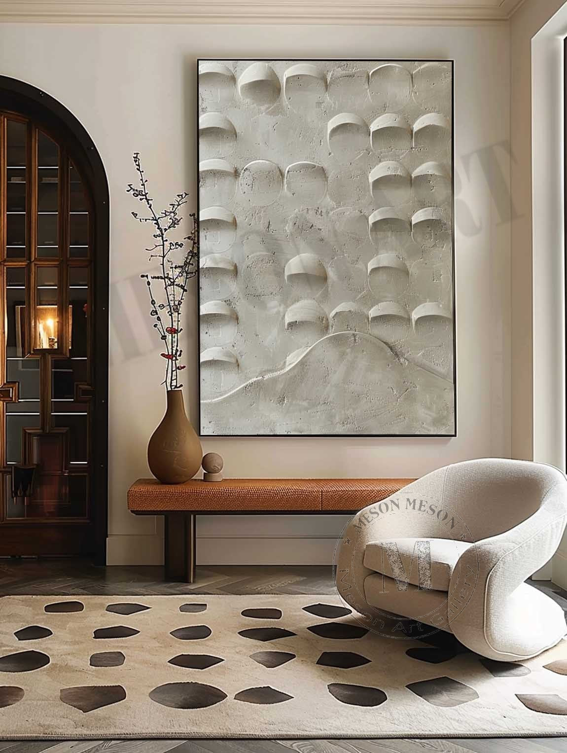 Plaster Art Texture Painting SG347 - Neutralighting