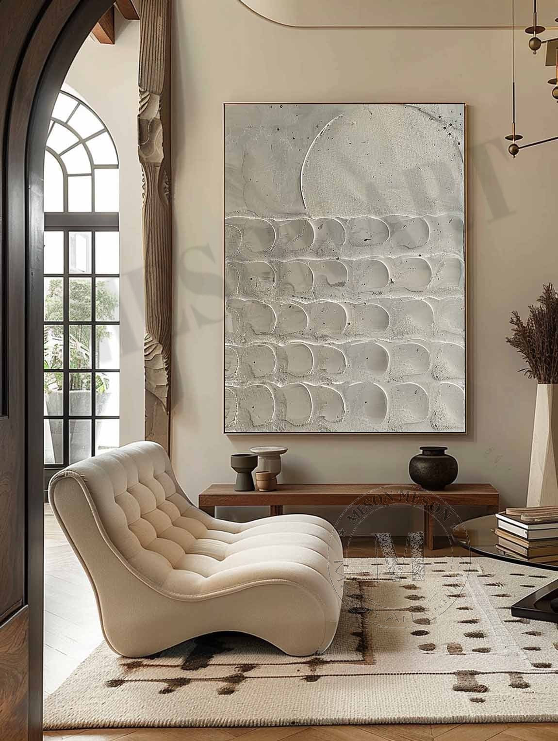 Plaster Art Texture Painting SG345 - Neutralighting