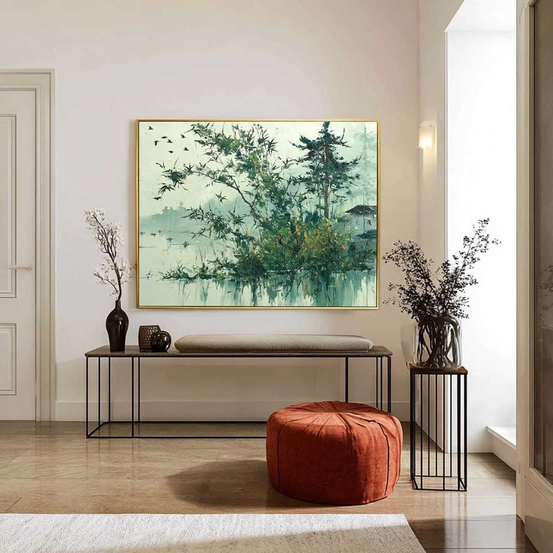 Wall Art Lake Landscape Painting