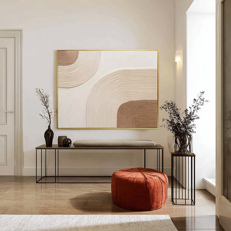 Wall Art Abstract Line Texture Painting