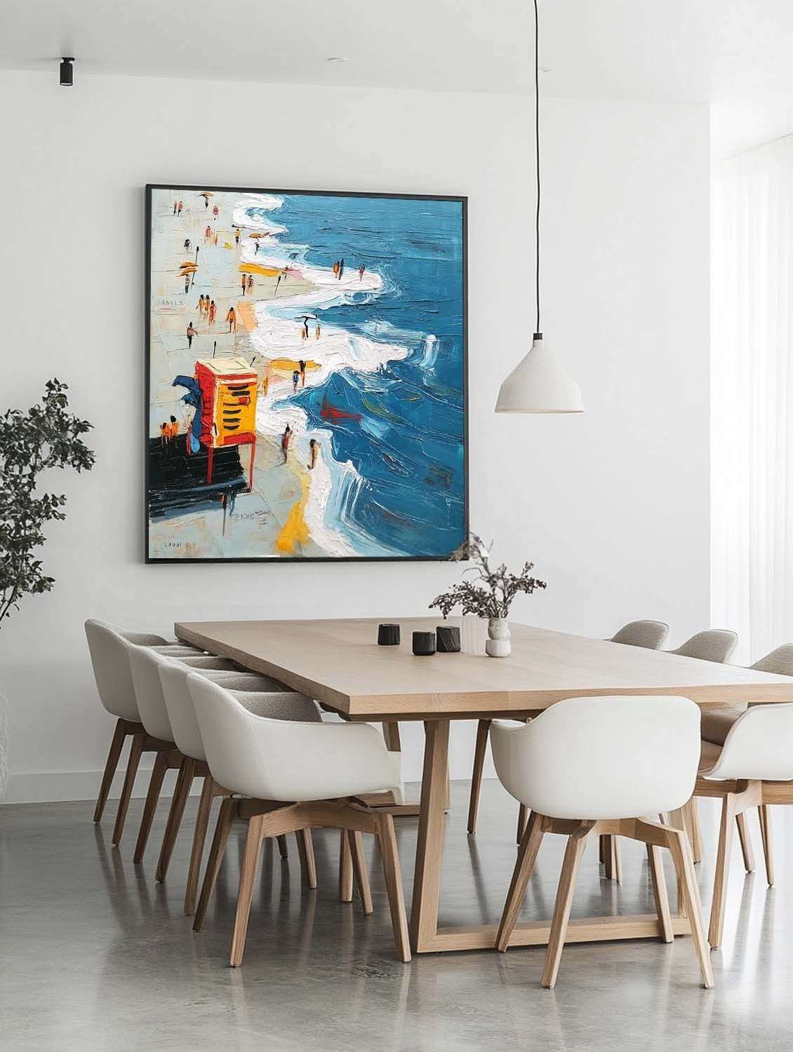 Wall Art Vibrant Beach Lifeguard