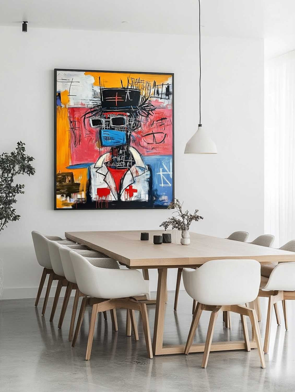 Wall Art Vertical Neo Expressionist