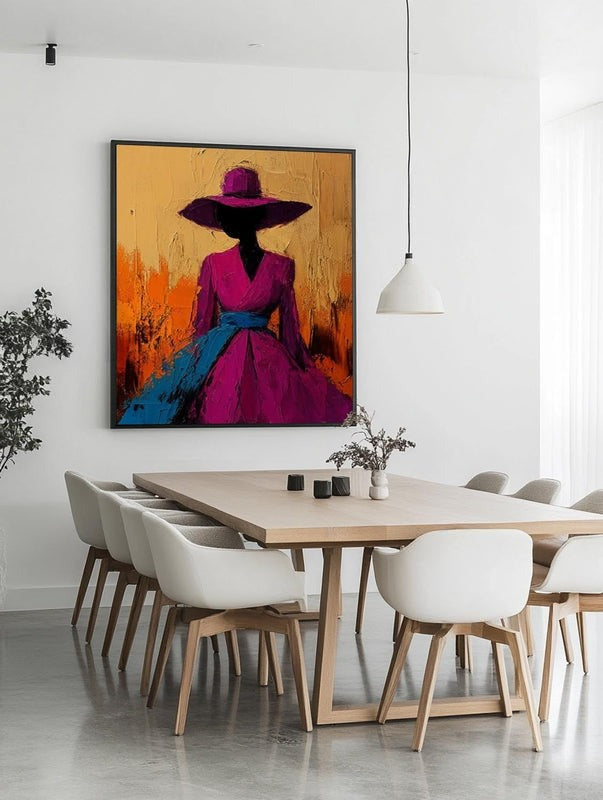 Wall Art Abstract Woman Painting