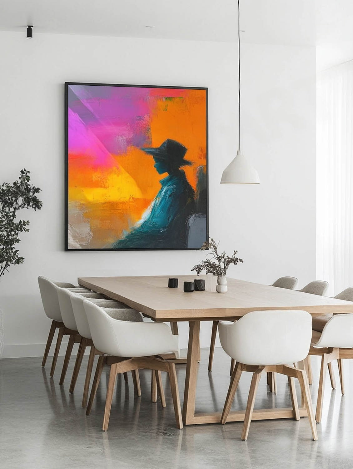 Wall Art Contemporary Silhouette Coat