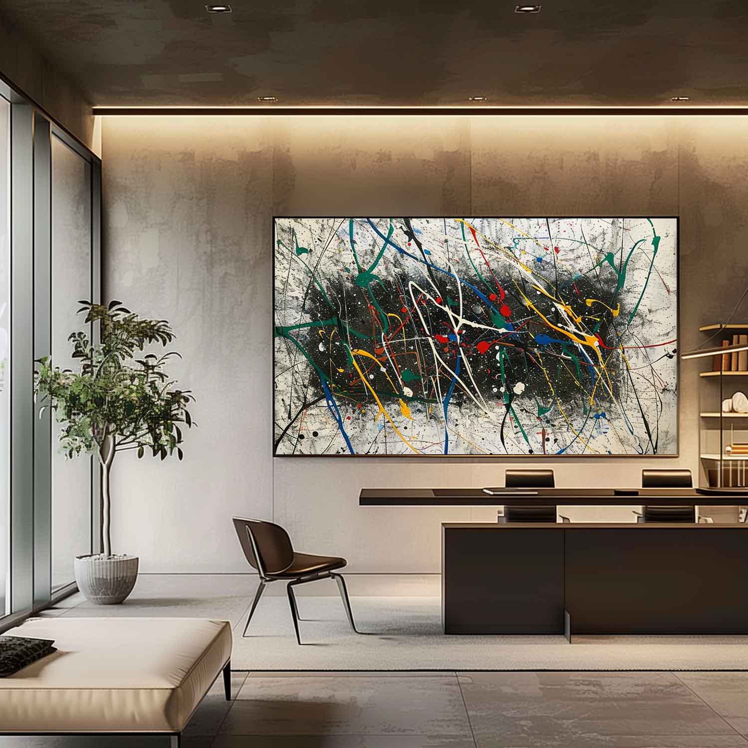 Abstract Expressionist Art AEA030 - Neutralighting