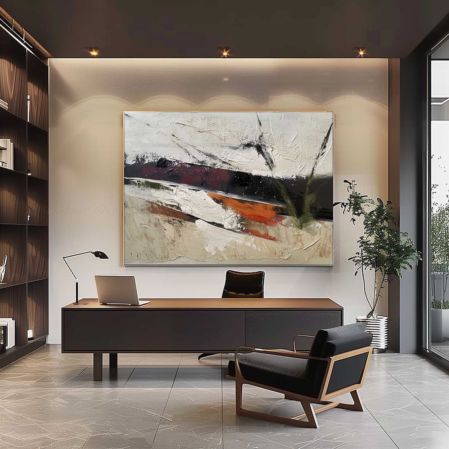 Wall Art Rectangle Abstract Textured Landscape