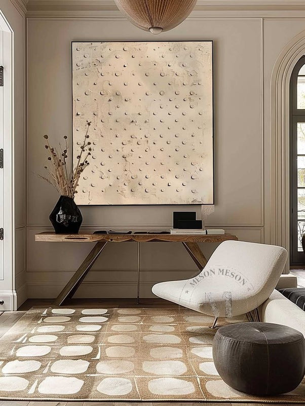 Wall Art Abstract Dot Texture Painting