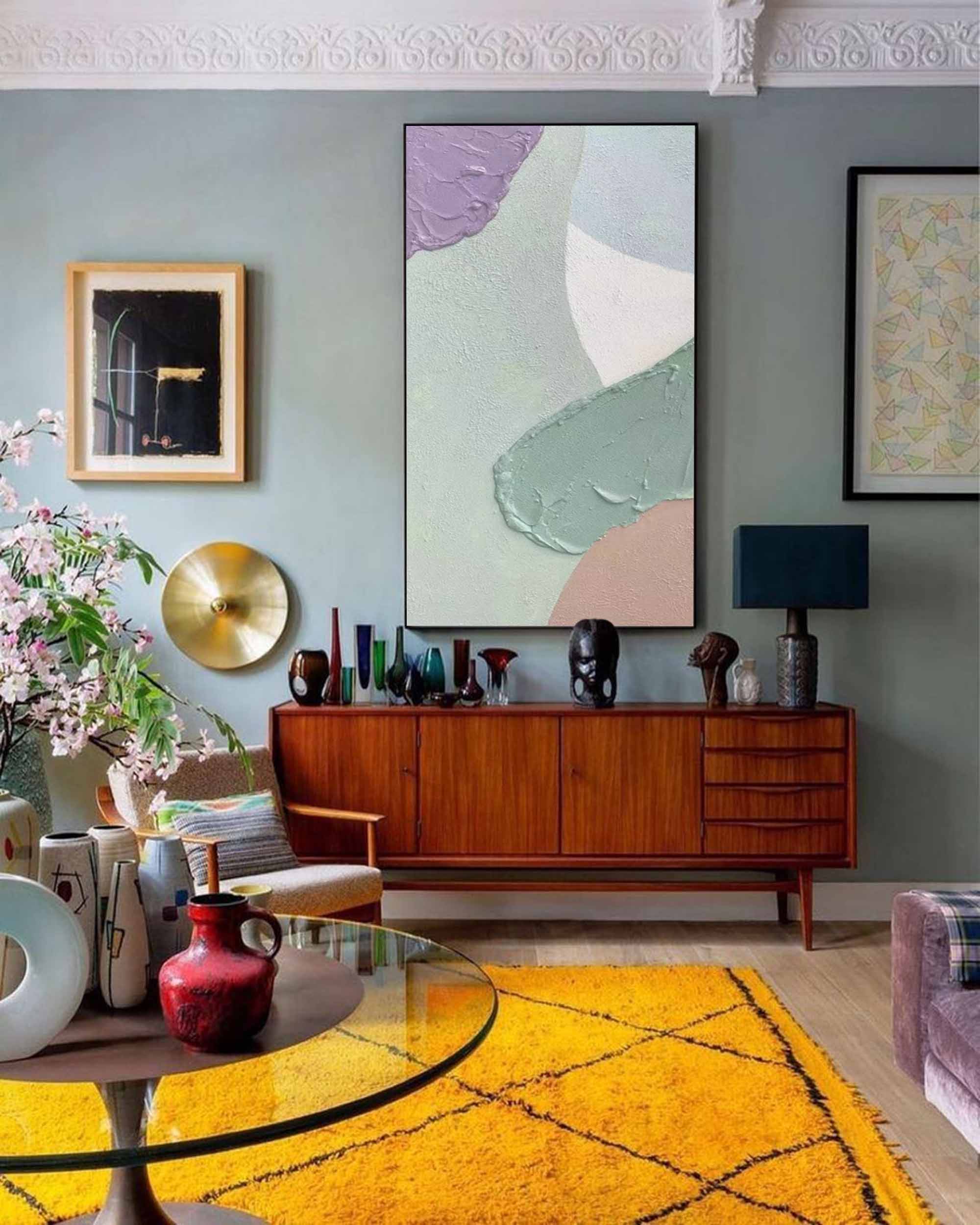 Wall Art Heavy Pastel Geometric Shape