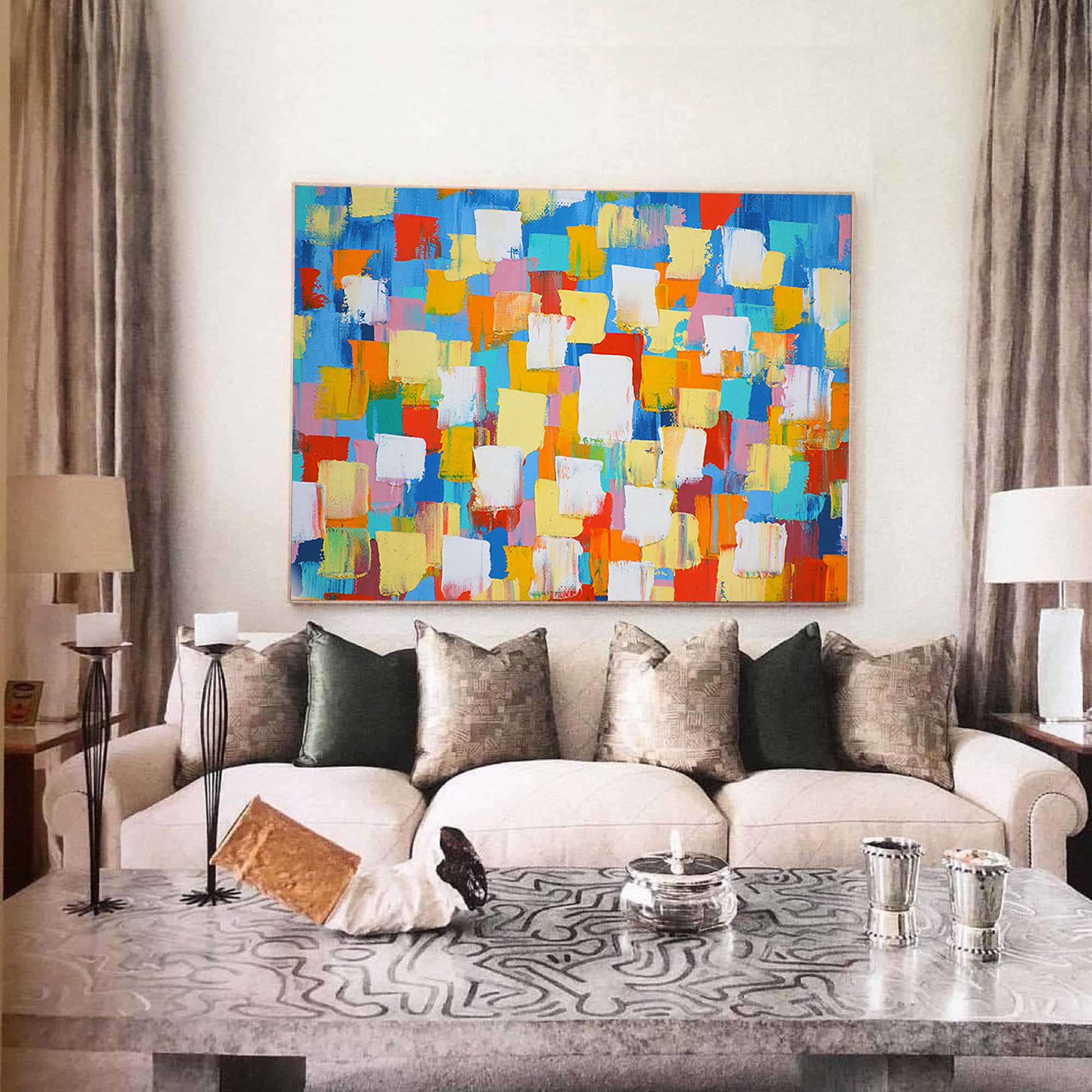 Wall Art Playful Energetic Artistic Abstract
