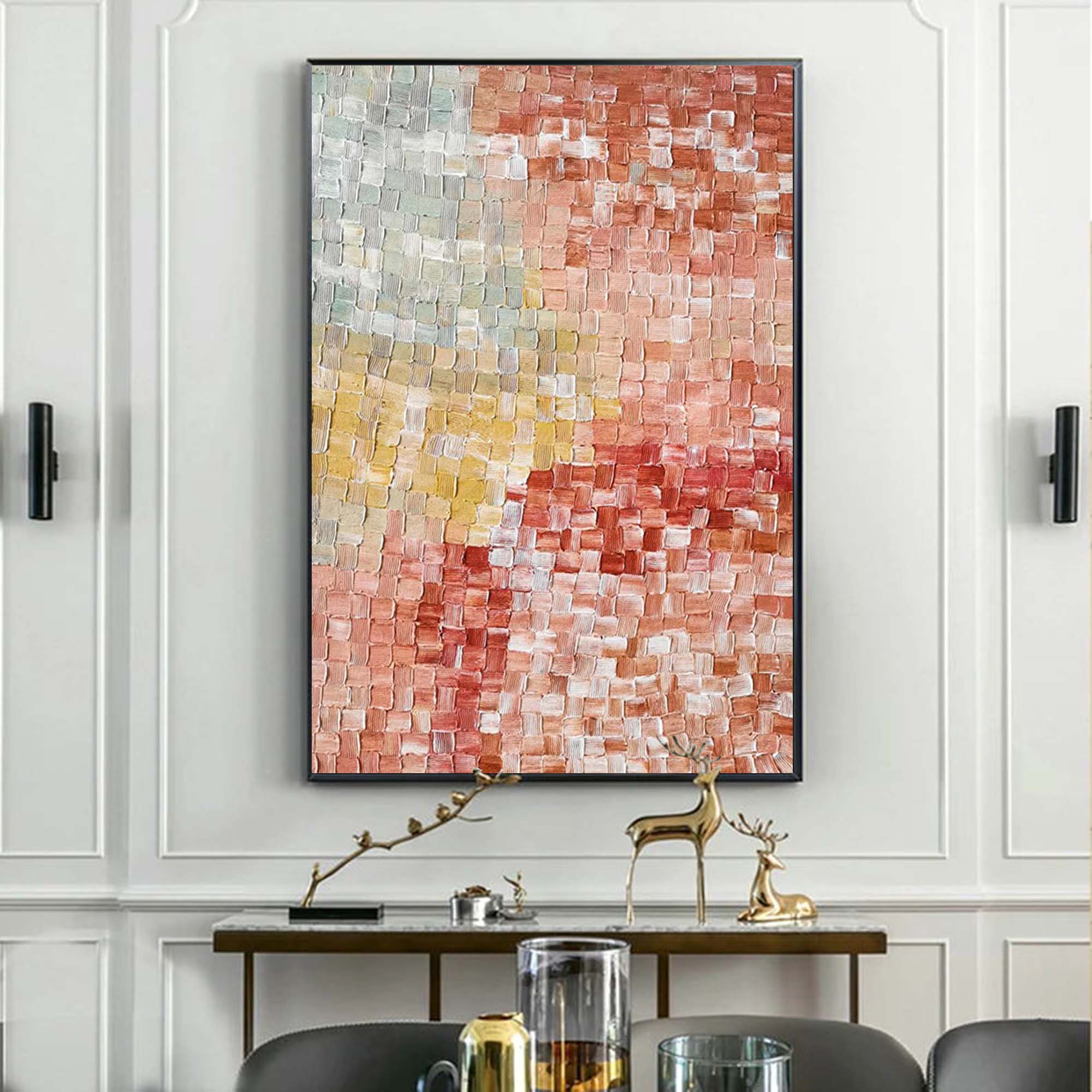 Abstract Canvas Art AB021 - Neutralighting