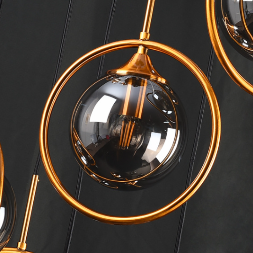 Valentina Modern Spiral Ball Glass Staircase Chandelier - Neutralighting