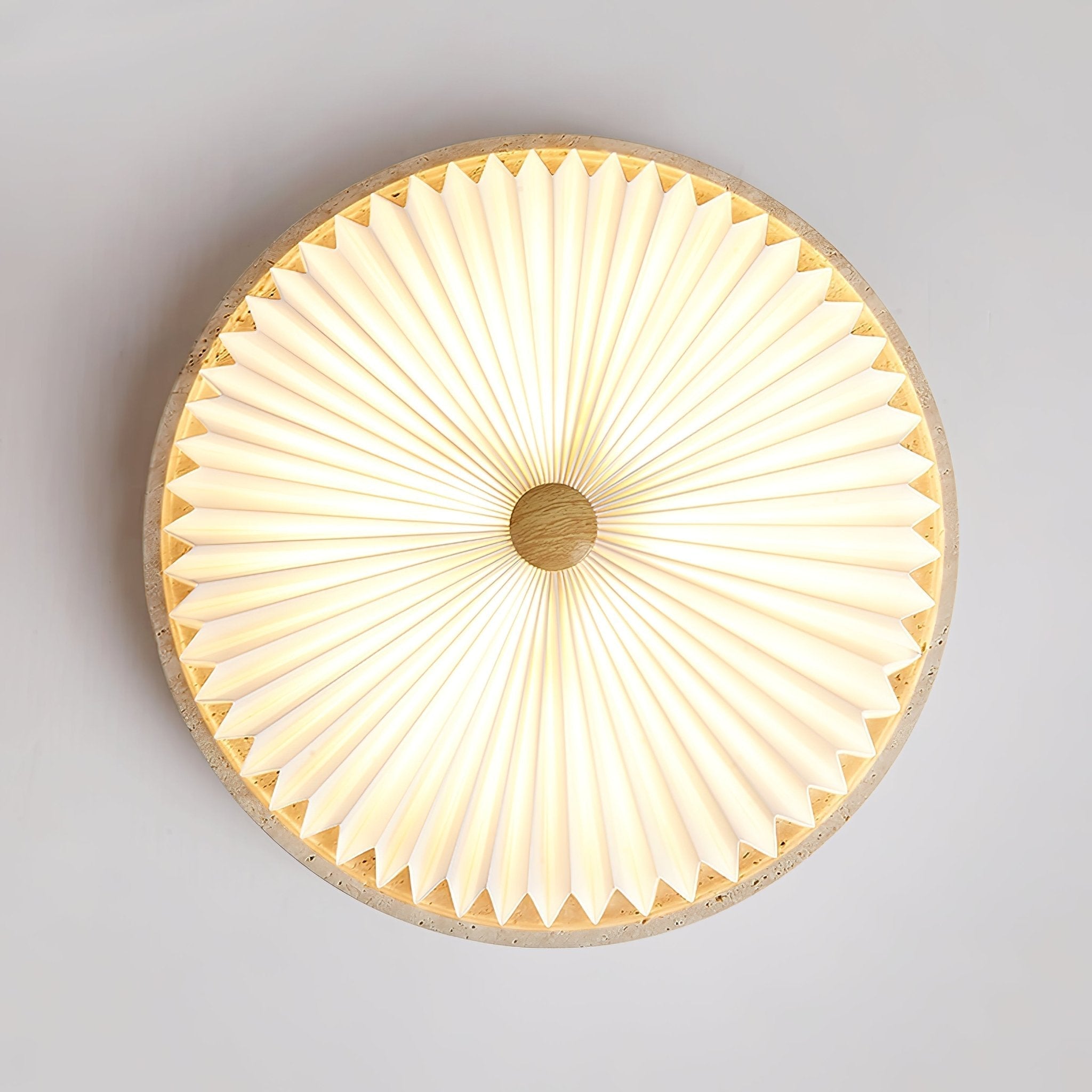 Ciloraris Textured Travertine Ceiling Light - Neutralighting