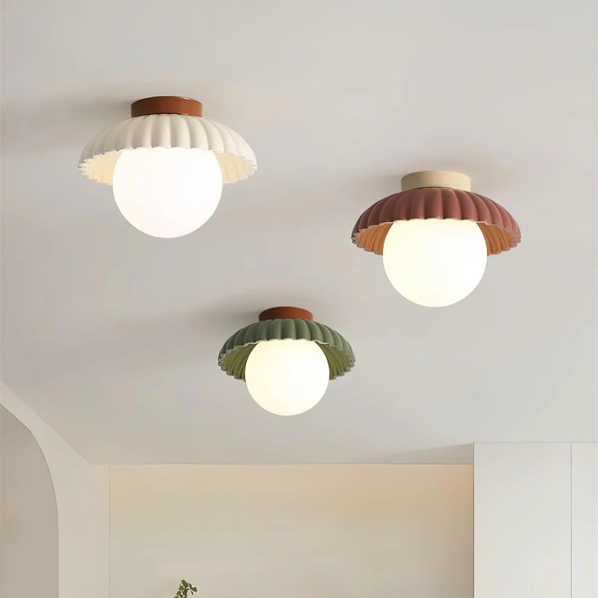 Scallop Glow Flush Mount Ceiling Light - Neutralighting
